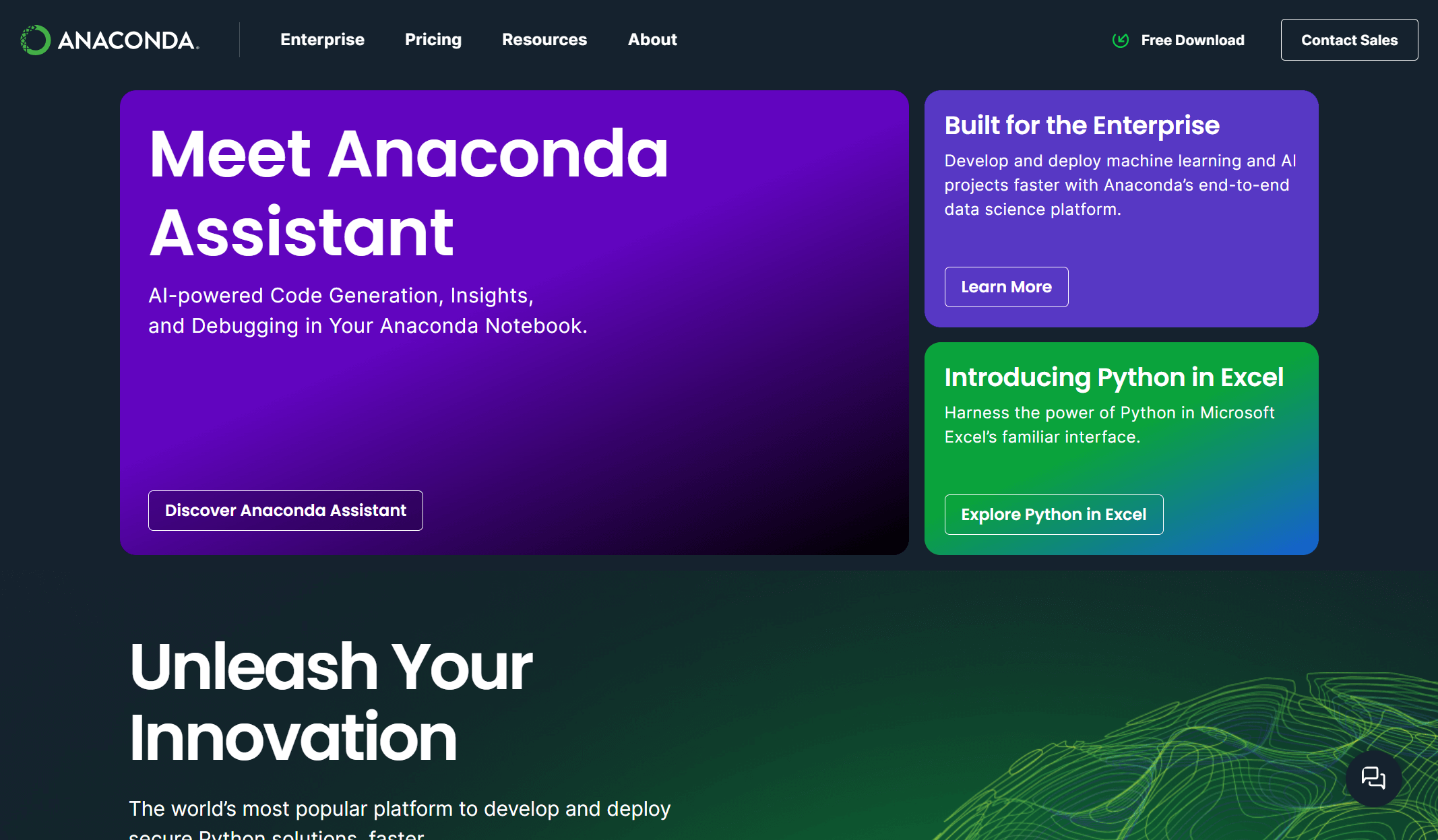 Anaconda ホームページ